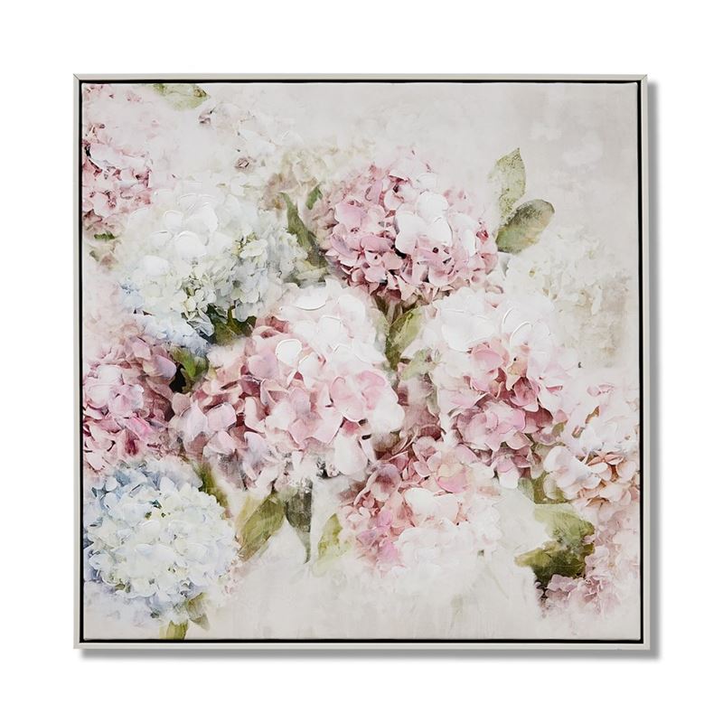 Botanica Pink Hydrangeas Canvas