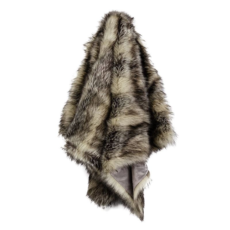 Montana Siberian Husky Fur Throw