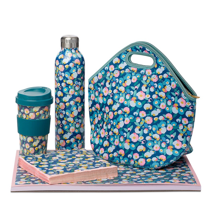 Confetti Floral Forest Green Drink Bottle Adairs