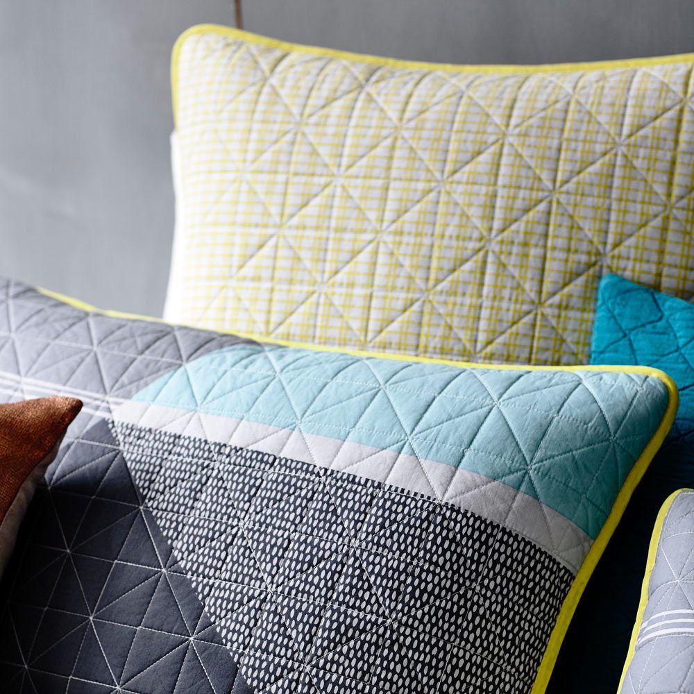 Home Republic Beckett Blue Quilt Cover Adairs