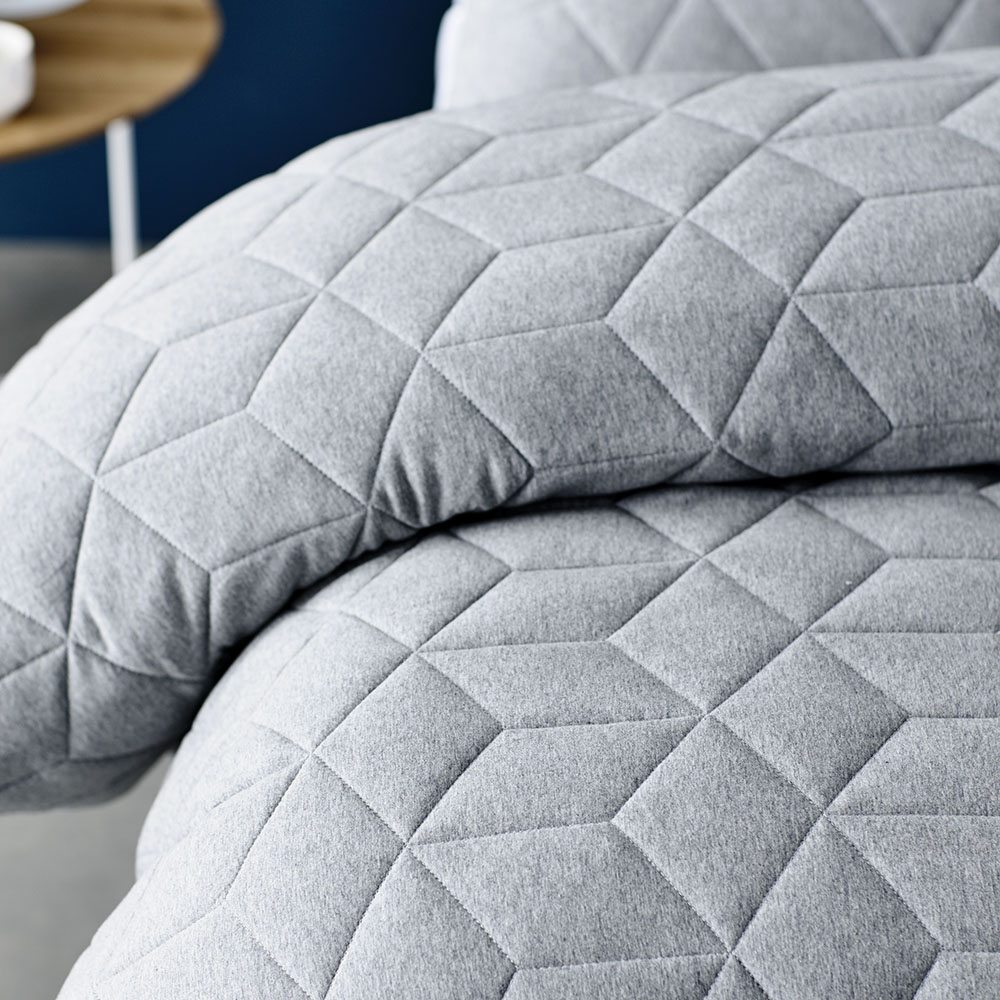 Empire Jersey Quilt Cover Grey Adairs