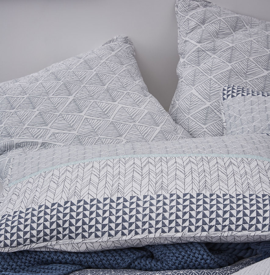 Jetta Quilted Quilt Cover Blue Adairs