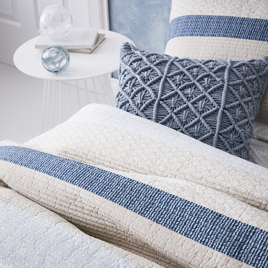 Home Republic Amaranth Quilted Quilt Cover Blue Adairs