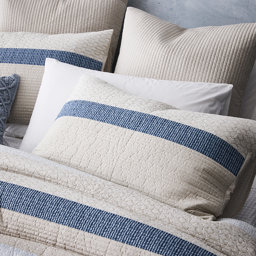 Home Republic Amaranth Quilted Quilt Cover Blue Adairs