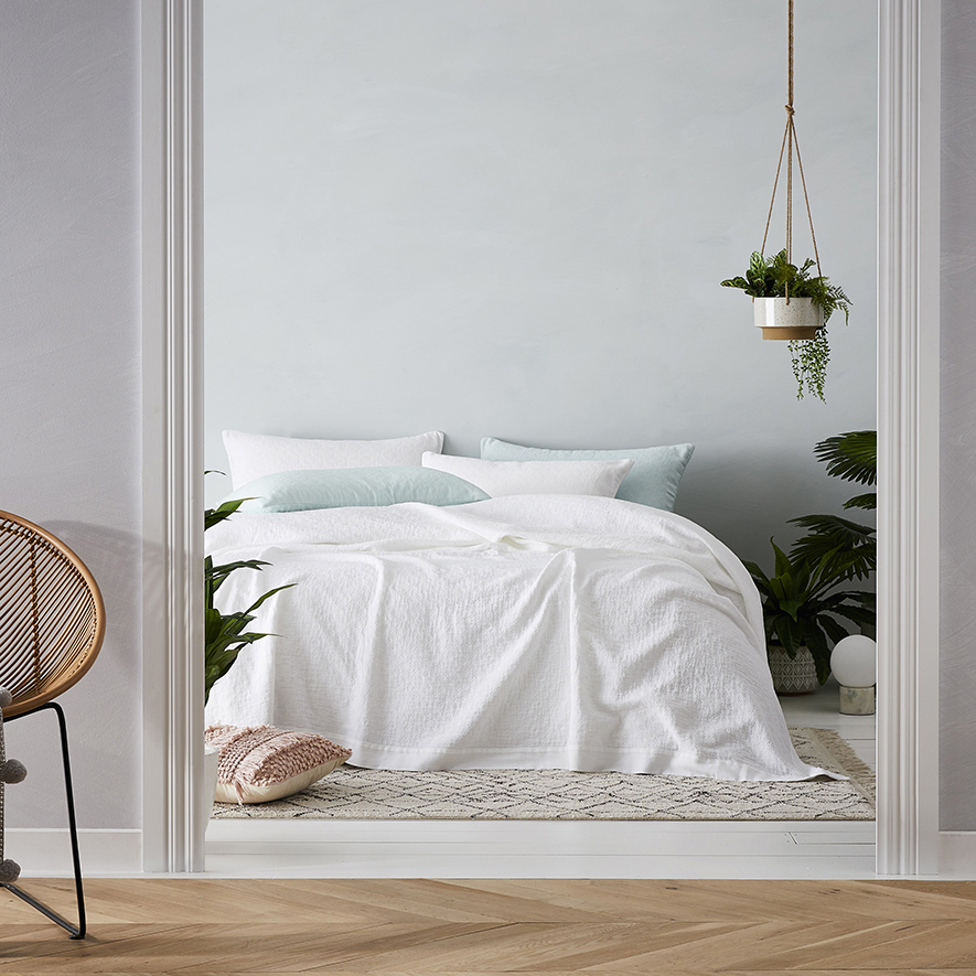 European Collection Madrid Coverlet White Adairs