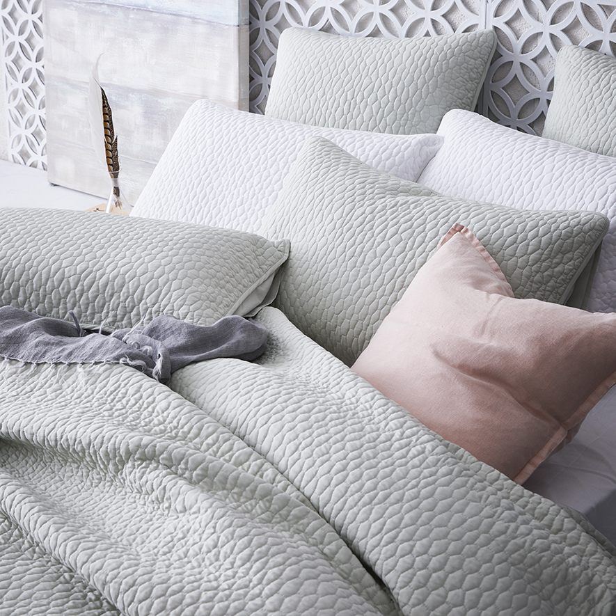 Jerome Quilted Quilt Cover Leaf Adairs