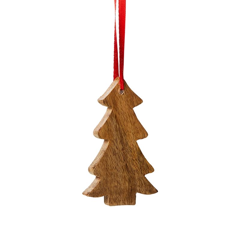 Hanging Timber Ornament Tree