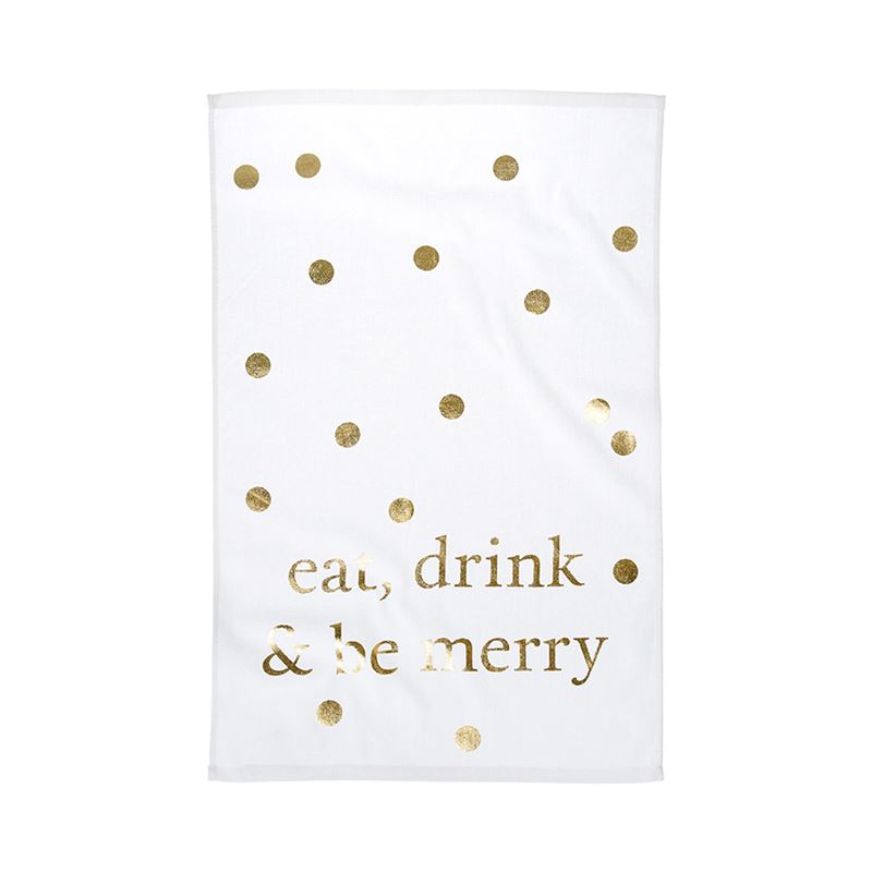 Christmas Tea Towels 'Eat, Drink & Be Merry' Pack of 2