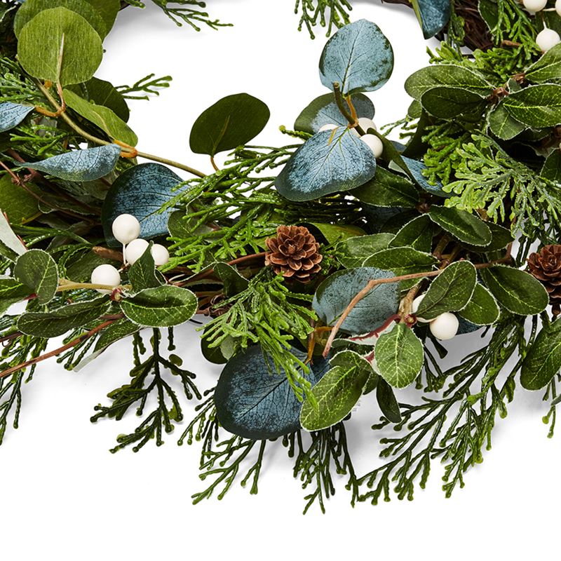 Blue Gum Collection Wreath Green | Adairs