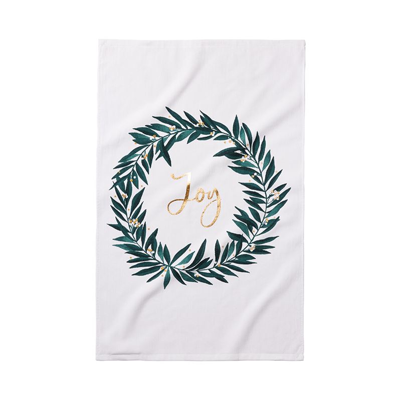 Christmas Tea Towels Joy Pack of 2