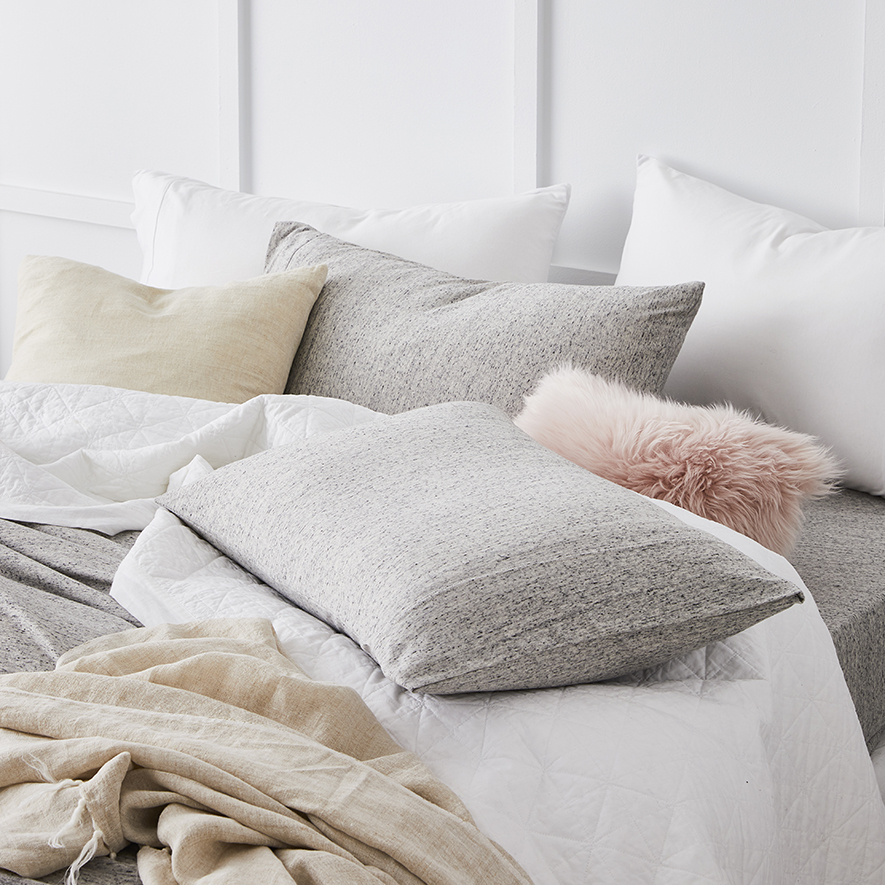 Ultra Soft Jersey Dark Marble Quilt Cover Adairs